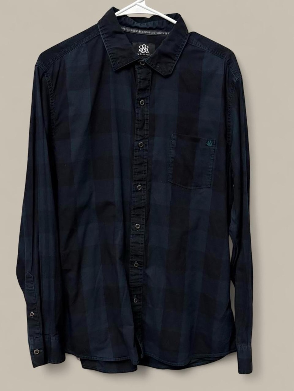 Rock & Republic Dark Checkered Shirt